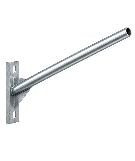 Braço reto galvanizado para iluminação pública